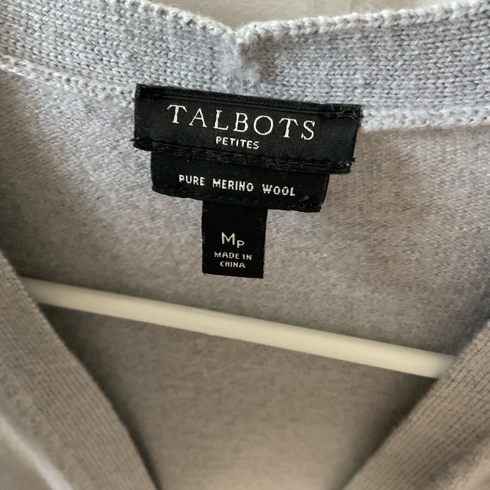 Talbots Merino Wool Cardigan